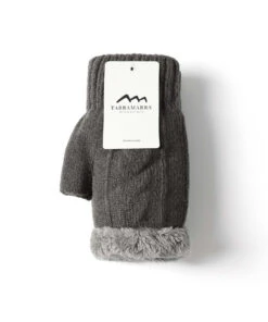 Fingerless Plush Gloves -UGG Bay 0000 fingerless glove dark 3