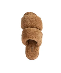 Women's UGG Donna Fluffy Slide -UGG Bay 0004 UGGDonnaFluffySlideChestnut4