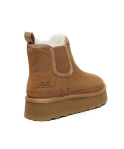 Women's UGG Mel Platform Boots 9 Women's UGG Mel Platform Boots -UGG Bay 0005 UGGMelPlatformBootChestnut3