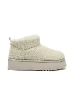 Women's Ultra Platform Curly Boots -UGG Bay 0005 UltraPlatformCurlyBeige1