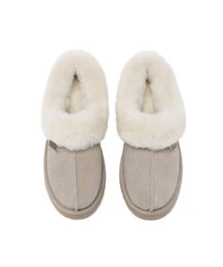 Women's UGG Hailey Slippers -UGG Bay 0010 Haily UGG Moccasin Sand 4