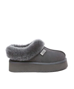 Women's UGG Hailey Slippers -UGG Bay 0017 Haily UGG Moccasin Grey 1
