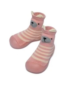 Baby Walking Sock Booties 26 Baby Walking Sock Booties -UGG Bay AnimalWalkingShoesPink4