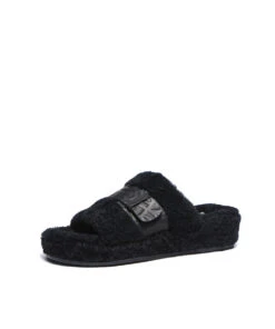 Women’s Jule Fluffy Slide -UGG Bay JuleFluffyUGGSlidesBlack3