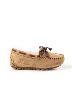 Kid’s Fur UGG Moccasin -UGG Bay KidsFurUGGMoccasinChestnut1