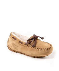 Kid’s Fur UGG Moccasin -UGG Bay KidsFurUGGMoccasinChestnut2