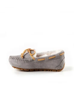 Kid’s Fur UGG Moccasin -UGG Bay KidsFurUGGMoccasinGrey2
