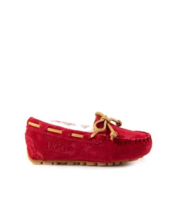 Kid’s Fur UGG Moccasin -UGG Bay KidsFurUGGMoccasinTomato1