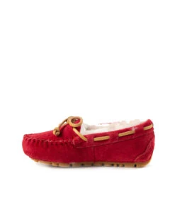 Kid’s Fur UGG Moccasin -UGG Bay KidsFurUGGMoccasinTomato2