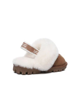 Kid’s Banded Scuff UGG Slippers -UGG Bay KidsUGGBandedScuffSlipperChestnut3
