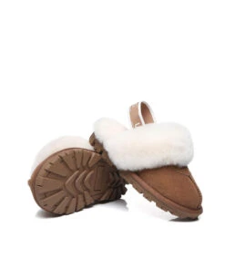 Kid’s Banded Scuff UGG Slippers -UGG Bay KidsUGGBandedScuffSlipperChestnut4