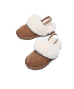 Kid’s Banded Scuff UGG Slippers -UGG Bay KidsUGGBandedScuffSlipperChestnut5