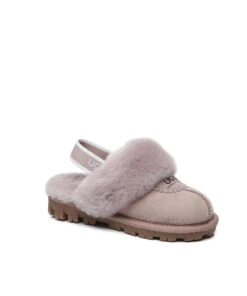 Kid’s Banded Scuff UGG Slippers -UGG Bay KidsUGGBandedScuffSlipperDawnPink2