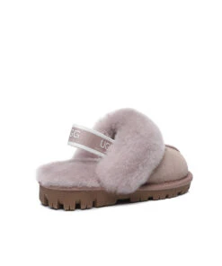 Kid’s Banded Scuff UGG Slippers -UGG Bay KidsUGGBandedScuffSlipperDawnPink3