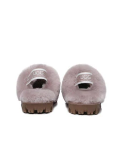 Kid’s Banded Scuff UGG Slippers -UGG Bay KidsUGGBandedScuffSlipperDawnPink4