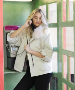 Rex Raccoon Parka Jacket -UGG Bay RexRaccoonWomenFurParkaJacketBEIGE 1