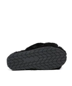Women's UGG Premium Cross Over Slipper 38 Women's UGG Premium Cross Over Slipper -UGG Bay Shop online australia ugg outlet store black color cross over premium women slippers bottom sole