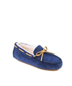 Women's UGG Fur Moccasin 25 Women's UGG Fur Moccasin -UGG Bay UGG Fur Moccasin Navy 1