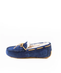 Women's UGG Fur Moccasin 27 Women's UGG Fur Moccasin -UGG Bay UGG Fur Moccasin Navy 2