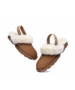 Women's UGG Banded Scuff -UGG Bay UGGBandedScuffChestnut4