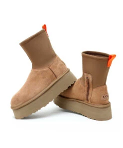 Women's UGG Hightop Platform Boot -UGG Bay UGGClassicHightopPlatformChestnut7