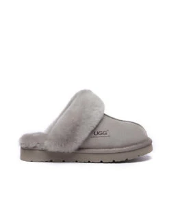Women's UGG Fuzzy Summer Slipper -UGG Bay UGGFuzzyGoatGrey1 d6dbc076 b27d 48e2 9b89 a387fde1c639