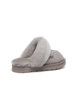 Women's UGG Fuzzy Summer Slipper -UGG Bay UGGFuzzyGoatGrey2 6cba934e 2c36 49eb b9e6 e97ee240bdfb