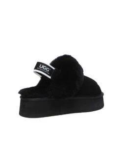Women's UGG Platform Scuff Slipper -UGG Bay UGGPlatformScuffBlack2