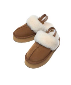 Women's UGG Platform Scuff Slipper -UGG Bay UGGPlatformScuffChestnut3