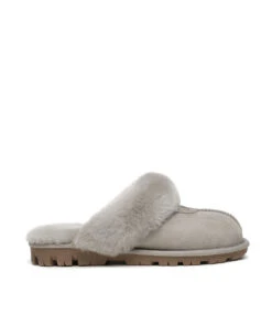 Women's UGG Scuff Slipper -UGG Bay UGGScuffGoatGrey1
