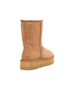 Women’s Short UGG Platform Boots -UGG Bay UGGShortPlatformBootChestnut3