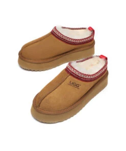 Women's UGG Tassy Platform Moccasin -UGG Bay UGGTassyPlatformChestnut3