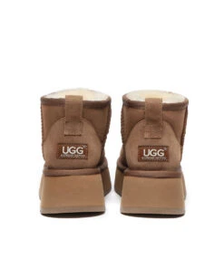 Women's UGG Platform Ultra Low Boot -UGG Bay UltraLowPlatformUGGBootChestnut4