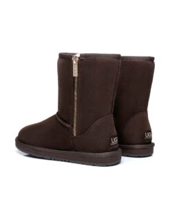 Women's UGG Classic Short Zip -UGG Bay choc 2 adeda60b 53f2 4bca bbbe b75cc0e0819e