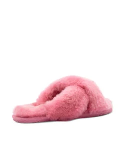 Women's UGG Premium Cross Over Slipper 28 Women's UGG Premium Cross Over Slipper -UGG Bay dust pink color cross over premium women slippers australia ugg outlet store