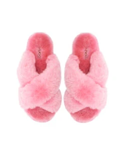 Women's UGG Premium Cross Over Slipper 31 Women's UGG Premium Cross Over Slipper -UGG Bay premium dust pink cross over slippers women australia ugg outlet store