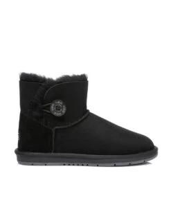 Women's UGG Classic Mini Button -UGG Bay uggminibblk