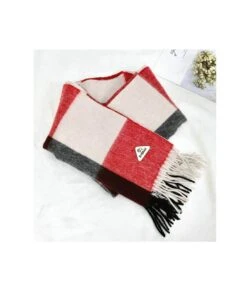 Wool Tartan Scarf -UGG Bay uggscarfplum2